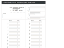 Tablet Screenshot of objednavky.novaservis.cz
